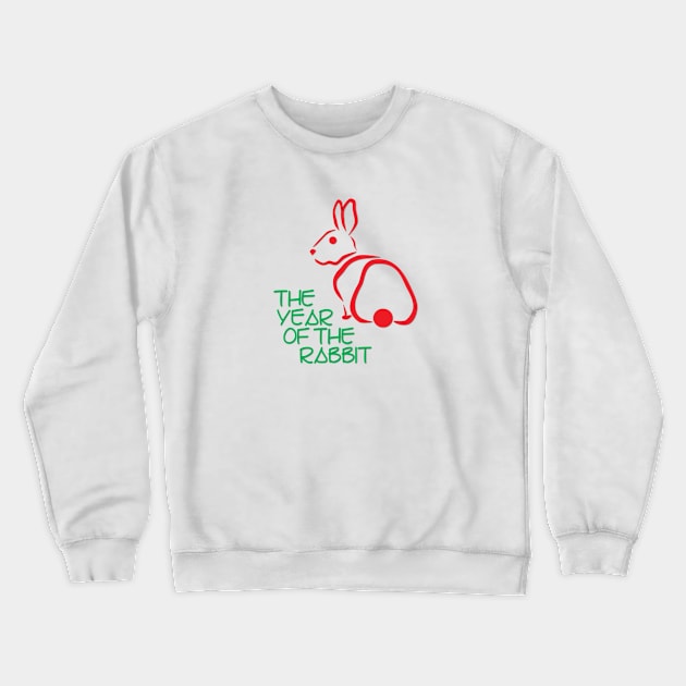 The Year of the Rabbit Crewneck Sweatshirt by Verl